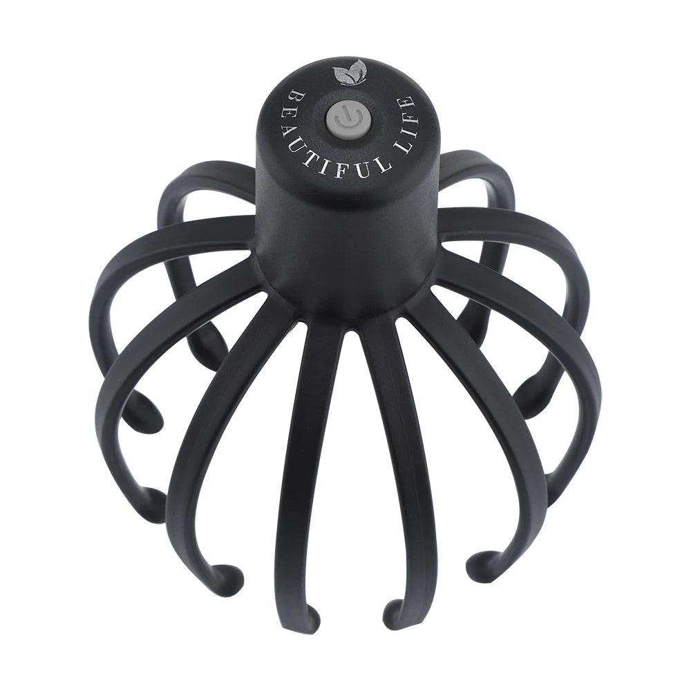 Electric Head Massager with Three Gears 12 TPE Massage Claws Head Massage Device USB Rechargeable