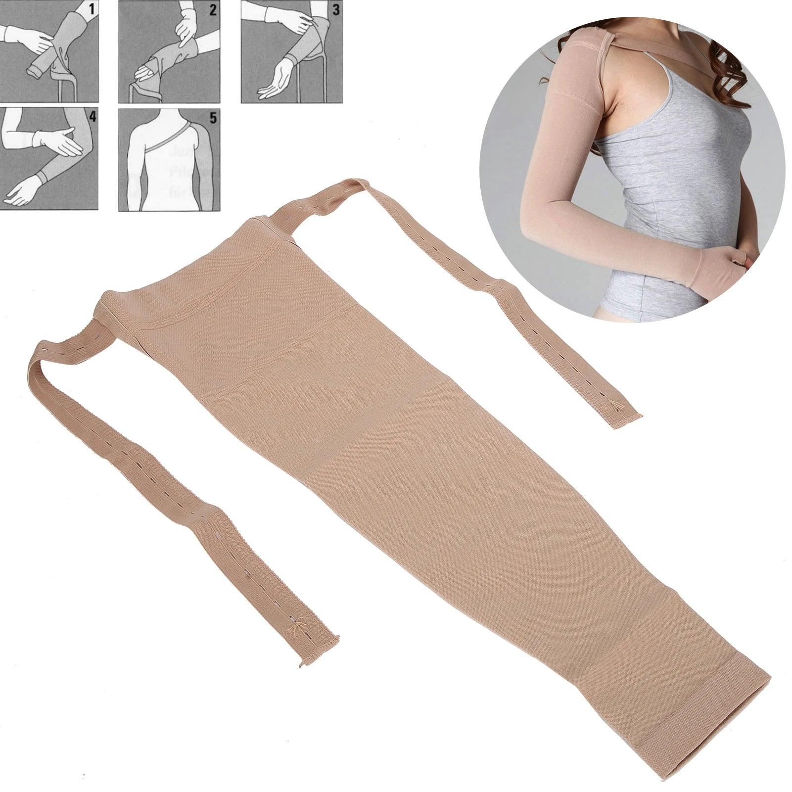 Post Mastectomy Compression Sleeve Elastic Arm Anti Swelling Lymphedema Relief Sleeve Orthopedic Brace Support for Women Patient