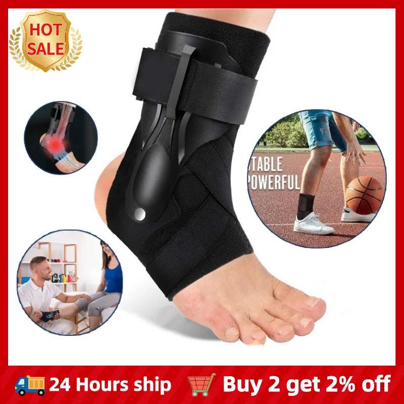 1Pc Ankle Support Strap Brace Bandage Foot Guard Protector Adjustable Ankle Sprain Orthosis Stabilizer Plantar Fasciitis Wrap