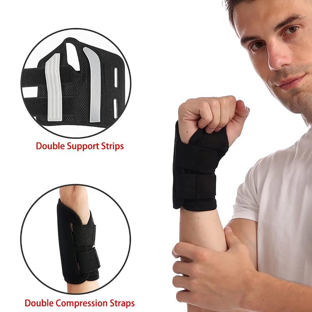 1Pcs Carpal Tunnel Wrist Brace for Women and Men - Wrist Splint for Hand and Wrist Support and Tendonitis Arthritis Pain Relief