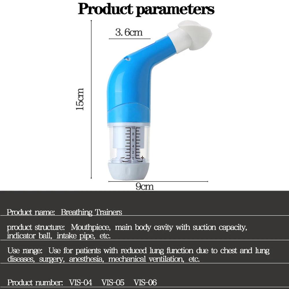 Lung Breathing Trainer Inspiratory Expiratory Muscle Exerciser Drug-Free Respiratory Therapy Pneumonia Breath Training Device