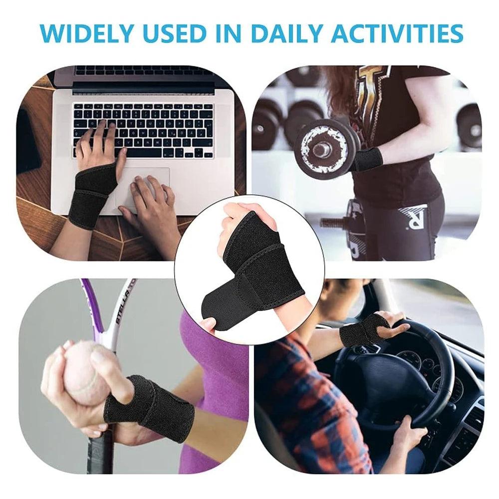 GOMOREON Wrist Brace Adjustable Wrist Support Splint for Wrist Pain, Carpal Tunnel, Arthritis, Tendonitis, RSI, Sprain