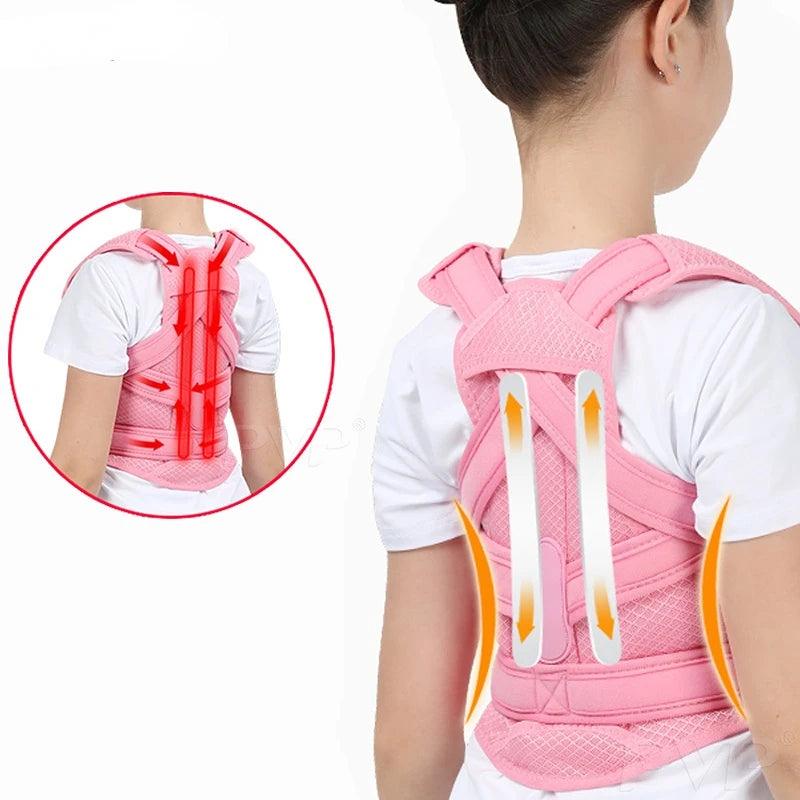 Back Corset Posture Corrector Belt Shoulder Support Waist Brace Adjustable Back Posture Correction for Adults & KidsFor Girl Boy