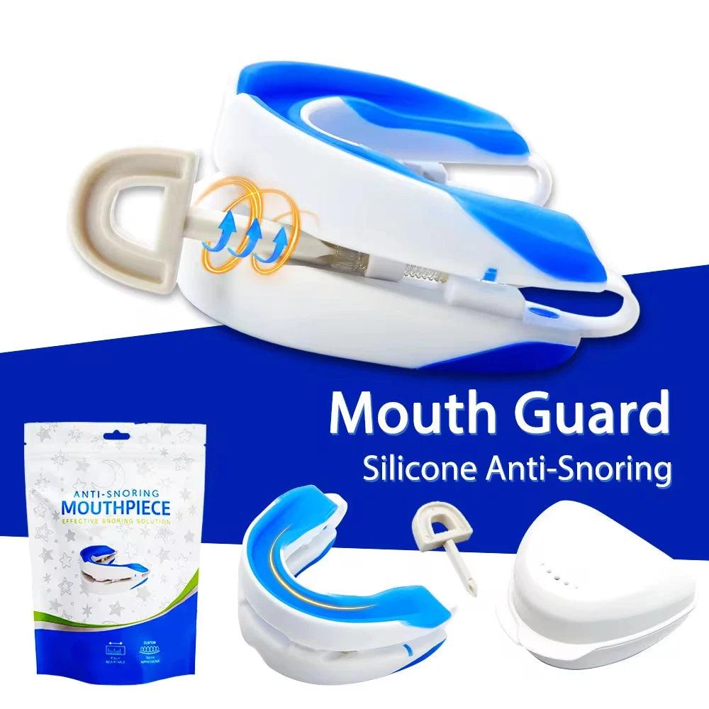 Mouthpiece Anti Snore Mouth Guard Silicone Anti Snoring Bruxism Sleeping Aid Apnea Guard Teeth Snoring Device Stop Snore Oral