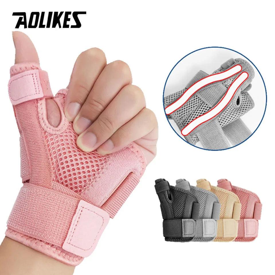 AOLIKES 1PCS Flexible Splint Wrist Thumb Support Brace for Tendonitis Arthritis Thumb Protector Guard Fits Right & Left hand