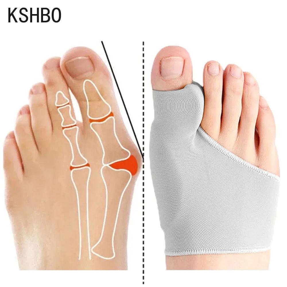 Toe Separator Hallux Valgus Bunion Corrector Orthotics Feet Bone Thumb Adjuster Correction Pedicure Sock Straightener Foot Care