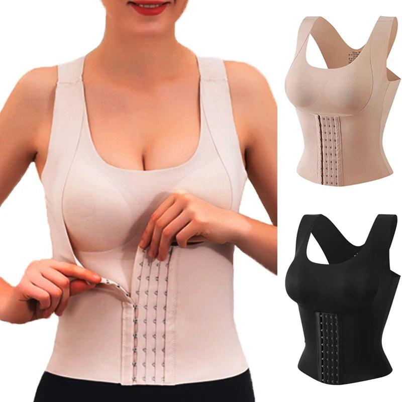 3-in-1 Waist Buttoned Bra Shapewear for Women Waist Shaper Women's Shapewear Snatch Bra - 3-in-1 Waist Trainer Bra Daily