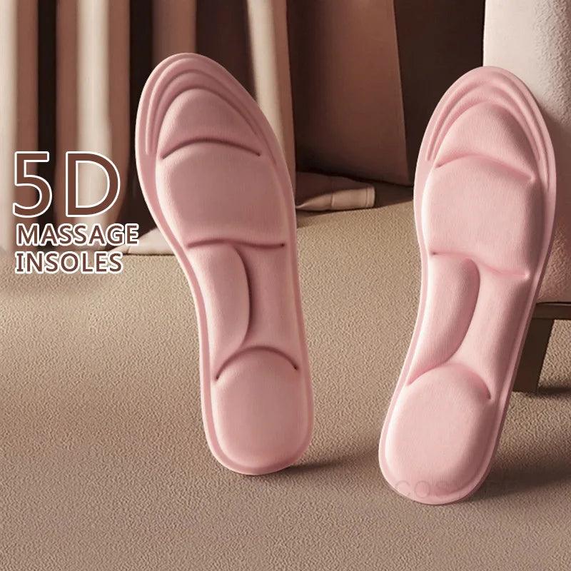 5D Massage Memory Foam Insoles For Shoes Sole Breathable Cushion Sport Running Insoles For Feet Orthopedic Insoles