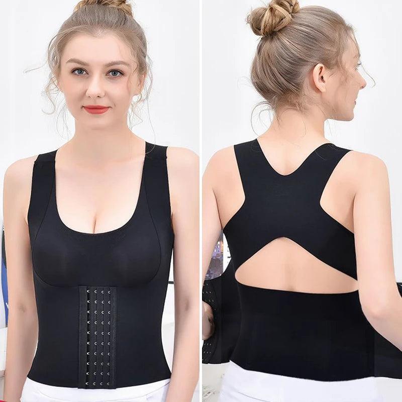 3-in-1 Waist Buttoned Bra Shapewear for Women Waist Shaper Women's Shapewear Snatch Bra - 3-in-1 Waist Trainer Bra Daily