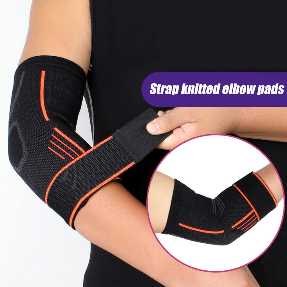 BYEPAIN 1Pcs Fitness Elbow Brace Compression Support Sleeve for Tendonitis, Tennis Elbow, Golf Treatment - Reduce Joint Pain