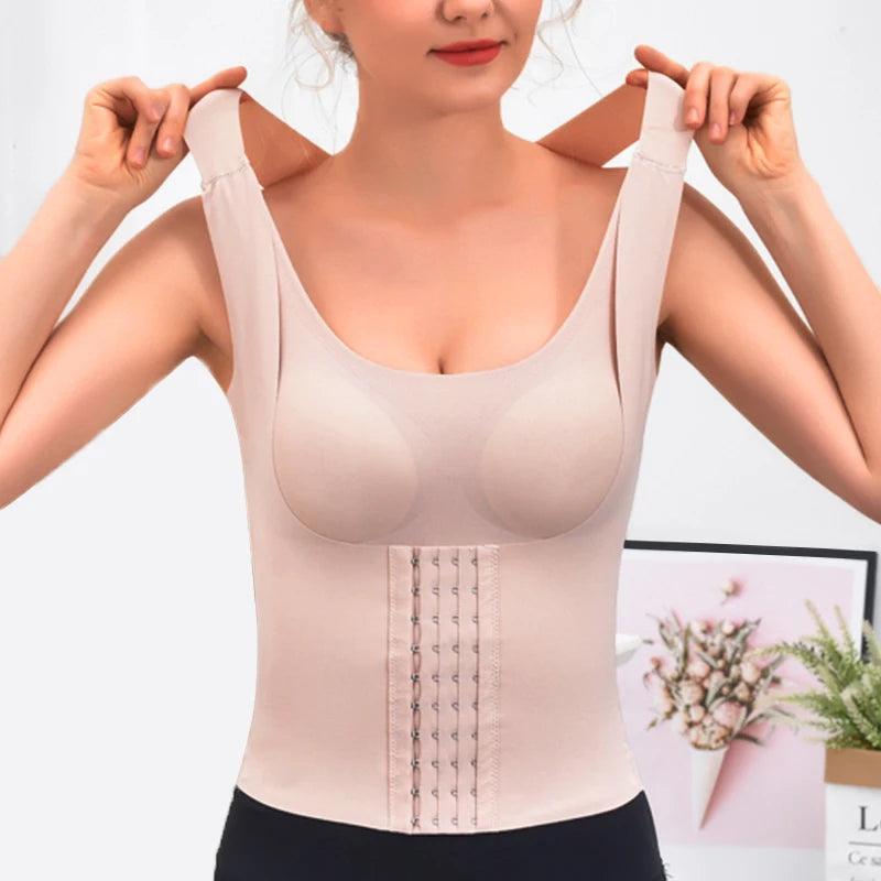 3-in-1 Waist Buttoned Bra Shapewear for Women Waist Shaper Women's Shapewear Snatch Bra - 3-in-1 Waist Trainer Bra Daily