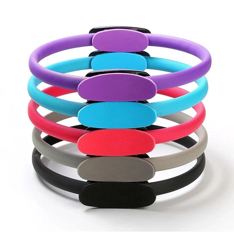 Yoga Fitness Ring Circle Pilates Women Girl Exercise Home Resistance Elasticity Yoga Gym Workout Pilates Ring Circle